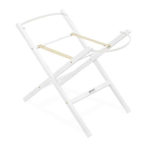 Clair de Lune Folding Moses Basket Stand - White