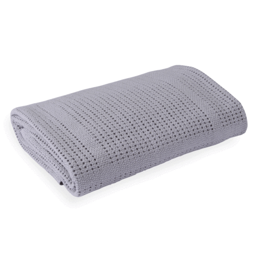 Clair de Lune Cellular Blanket - Grey