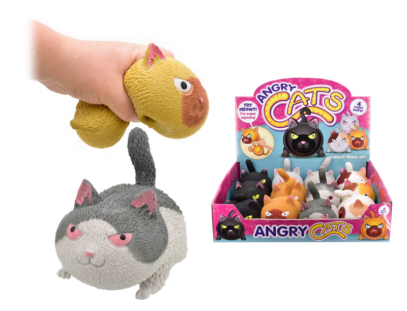 Squeezy Angry Cats - Assorted