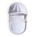 Clair de Lune Palm Moses Basket - Dimple White