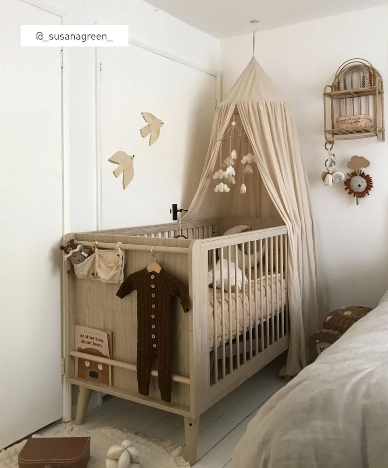 Mamas & Papas Coxley Cot Bed - Natural/Olive Green