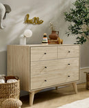 Mamas & Papas Coxley Dresser - Natural/Olive Green