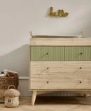 Mamas & Papas Coxley Dresser - Natural/Olive Green