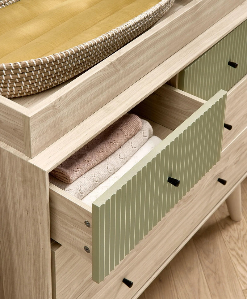 Mamas & Papas Coxley Dresser - Natural/Olive Green