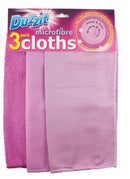 Duzzit Microfibre Cloths 3pk Assorted