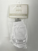 Nursery Time Scratch Mitts 2pk - White