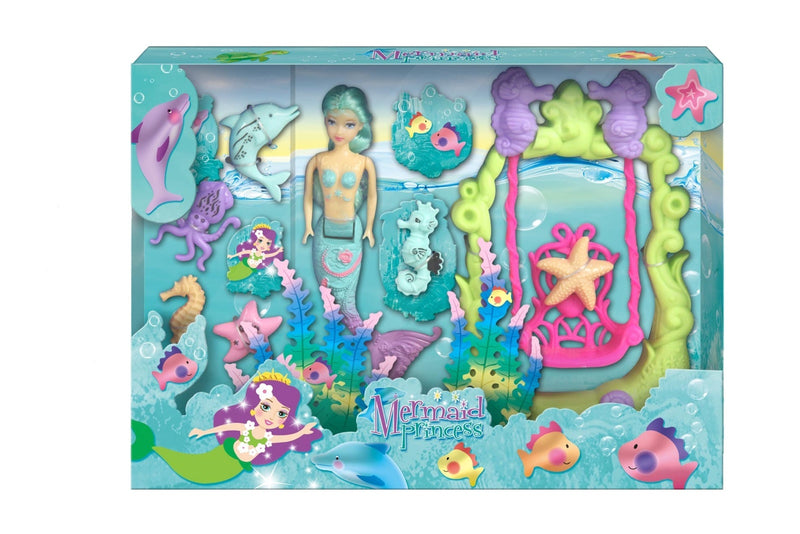 Mermaid Princess Doll & Swing Playset