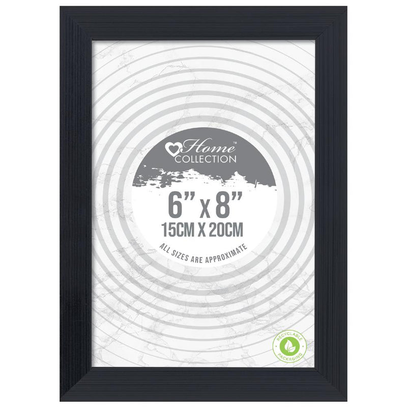 Cambridge Flat Black 6x8inch Picture Frame