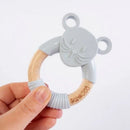 Belo & Me Monty Mouse Teether - Grey