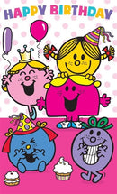 No Age Birthday Card Little Miss