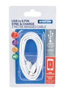 Phone Cable 8 Pin to USB Charging & Data Transfer Cable 2m