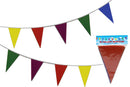 Triangular Bunting 10m 20 Flags 5 Colours