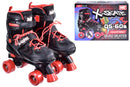 Quad Skates in Red & Black - Size 5-8