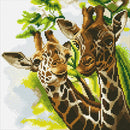 Crystal Art Kit 30cm x 30cm - Friendly Giraffes