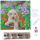 Crystal Art Kit 30cm x 30cm - Floral Pup