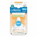 Dr Brown's Options+ Bottle Teats 2pk - Level 4
