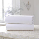Clair de Lune Fitted Cot Sheets 2pk - White