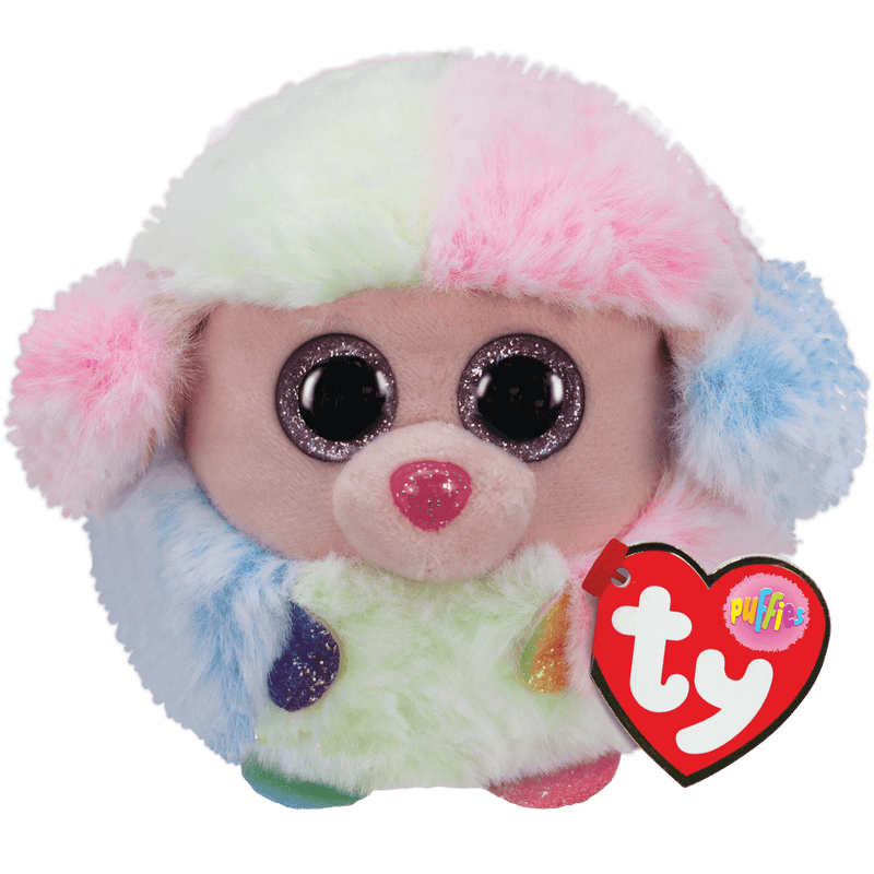 TY Puffies - Rainbow Poodle