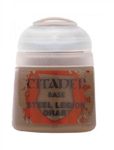 Games Workshop Base Paint Steel Legion Drab