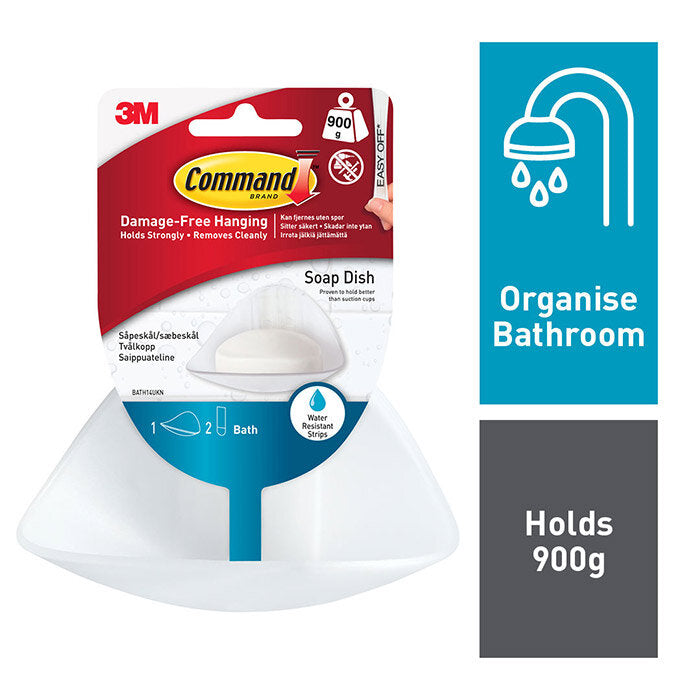 Command Hooks Bathroom Soap Dish