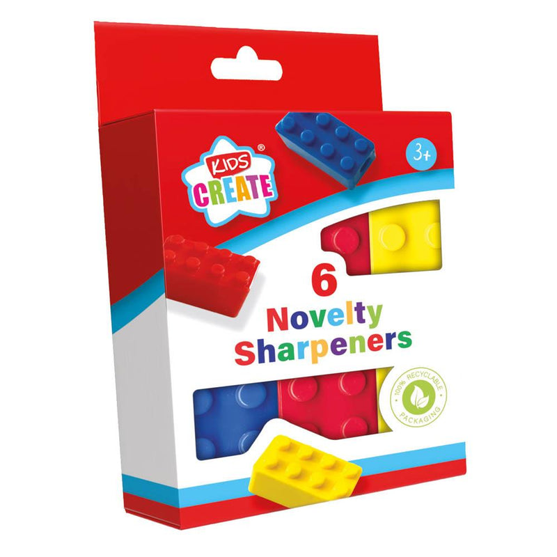 Novelty Shaped Sharpeners 6pk