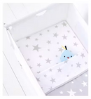 Snüz Crib Fitted Sheets 2pk - Grey Stars
