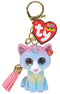 TY Beanie Boo Key Clip - Heather Cat
