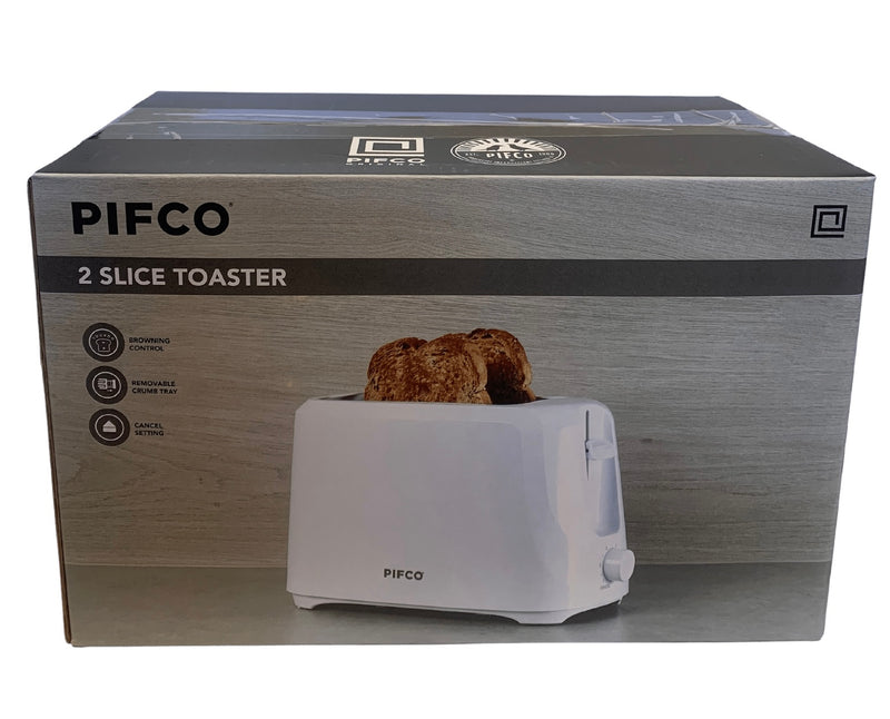 Pifco 2 Slice Toaster - White