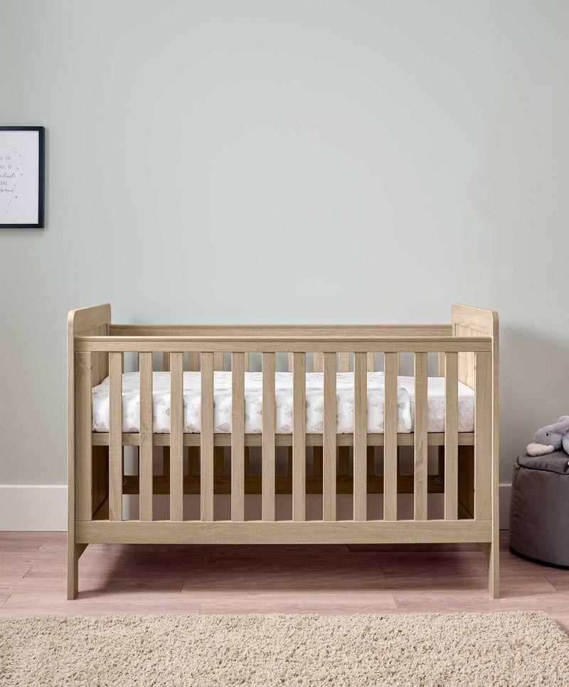 Mamas & Papas Atlas Cot Bed - Light Oak