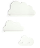 Mamas & Papas White Cloud Shelves & Coat Hook Set