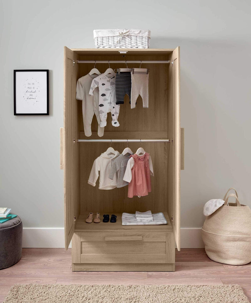 Mamas & Papas Atlas Wardrobe - Light Oak