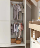 Mamas & Papas Harwell Wardrobe - White/Natural