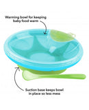 Nuby Warming Bowl with Suction Cup - Assorted Colours