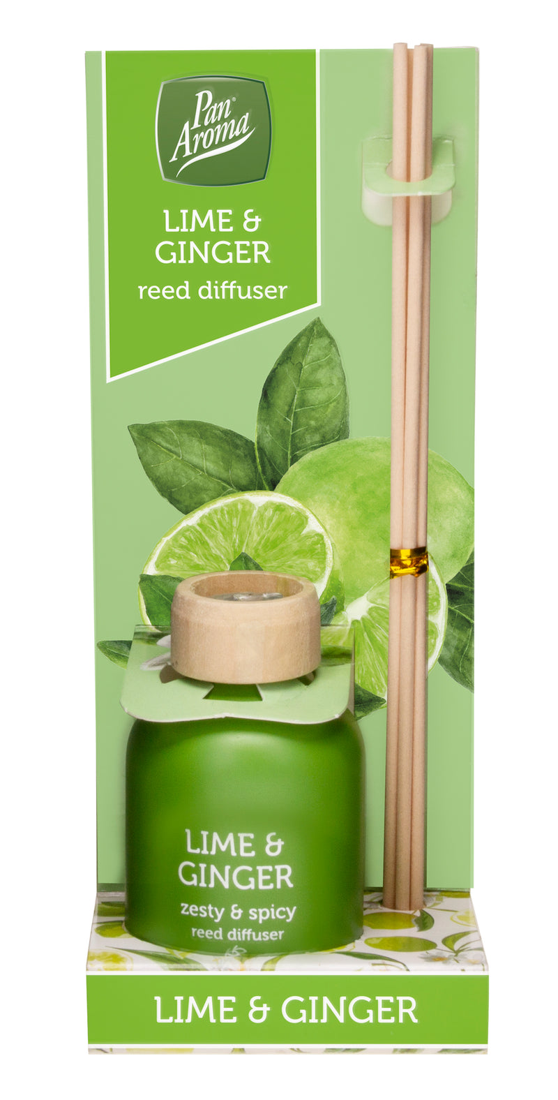 Pan Aroma Reed Diffuser - Lime and Ginger