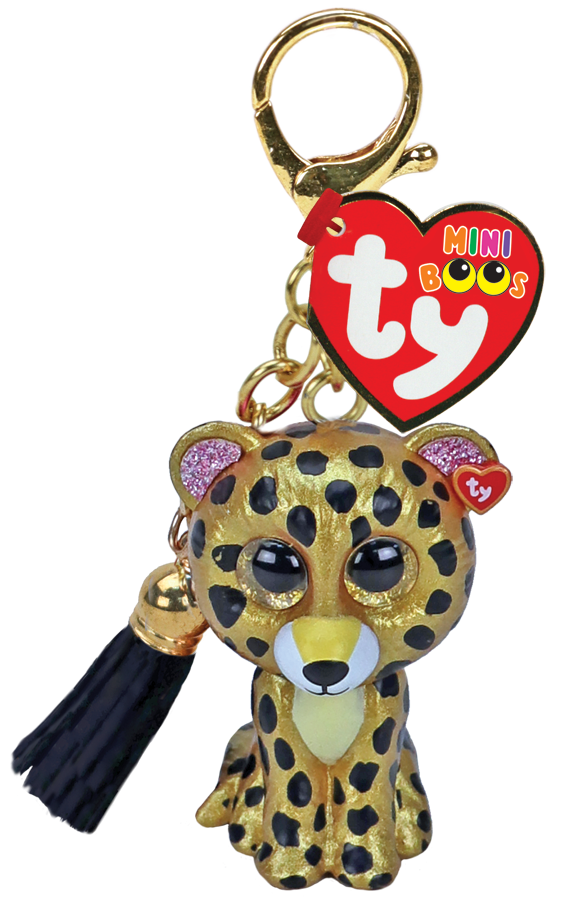 TY Beanie Boo Key Clip - Sterling Leopard