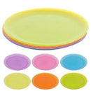 Coloured Plastic Plates 6pk