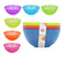 Coloured Plastic Bowls 6pk