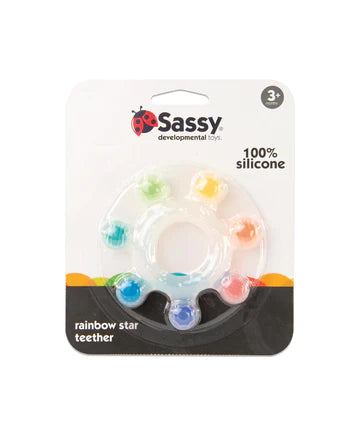 Sassy Silicone Teether - Rainbow Star