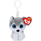 TY Beanie Boo Key Clip - Buff The Husky